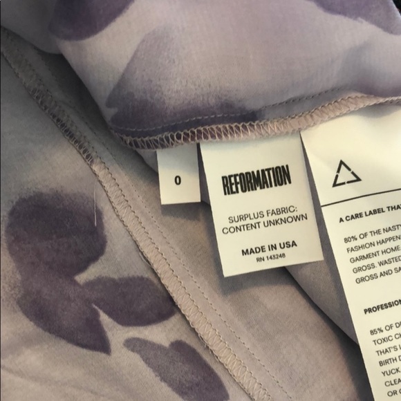 Reformation Purple Keene Monroe button front dress - Picture 6 of 8